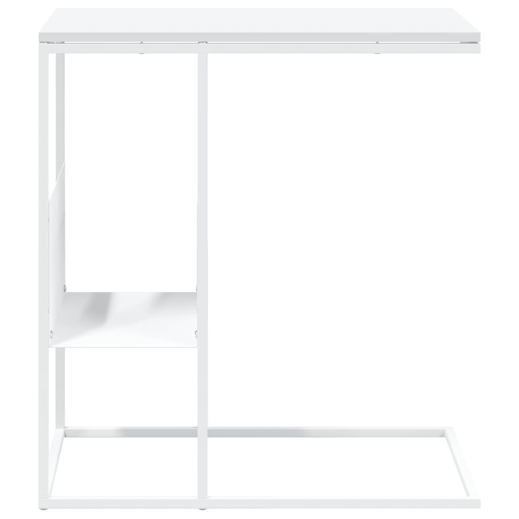 vidaXL Side Table White 55x36x59.5 cm Engineered Wood