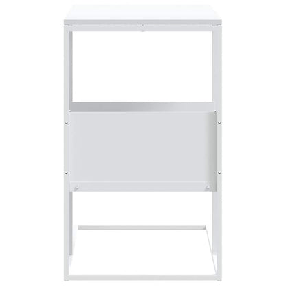 vidaXL Side Table White 55x36x59.5 cm Engineered Wood