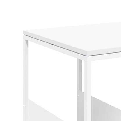343107 vidaXL Side Table White 55x36x59,5 cm Engineered Wood