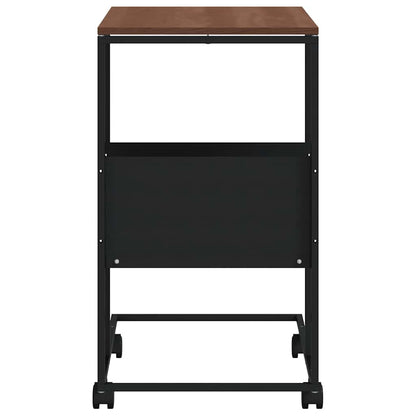 vidaXL Side Table | Black and Brown | Engineered wood and iron | Standard