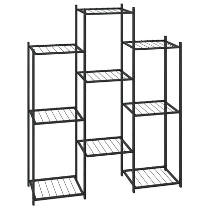 vidaXL Flower Stand 83x25x100 cm Black Iron