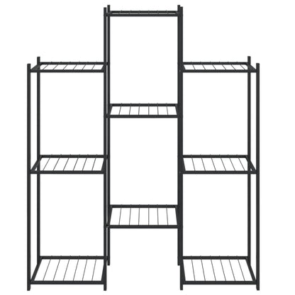 vidaXL Flower Stand 83x25x100 cm Black Iron