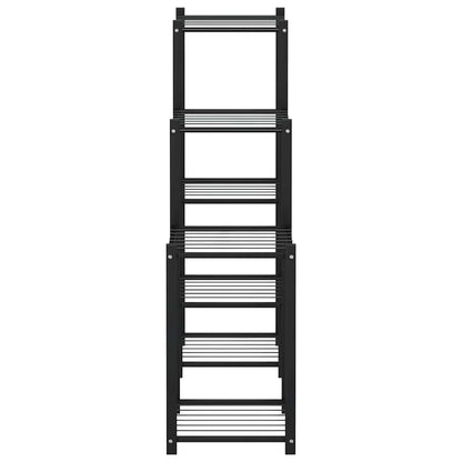 vidaXL Flower Stand 83x25x80 cm Black Iron