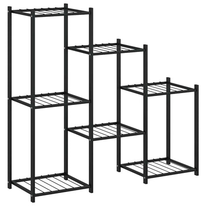 vidaXL Flower Stand 83x25x80 cm Black Iron