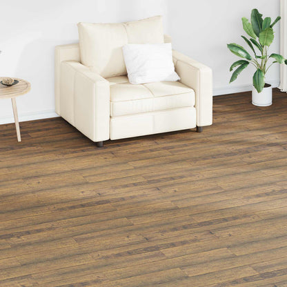vidaXL Flooring Planks 18 pcs Walnut Brown 2.51 m² PVC