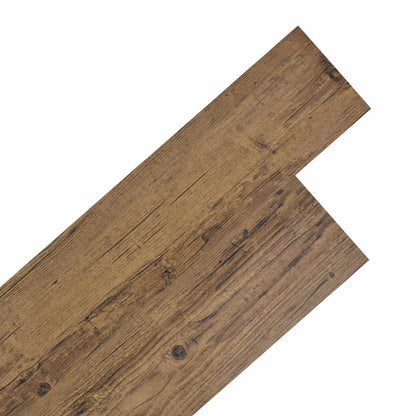 vidaXL Flooring Planks 18 pcs Walnut Brown 2.51 m² PVC