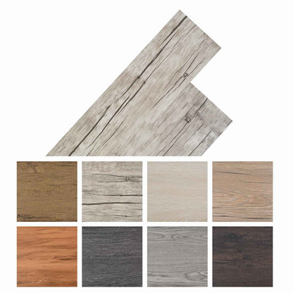 vidaXL Flooring Planks 2.51 m² 18 pcs PVC Oak washed