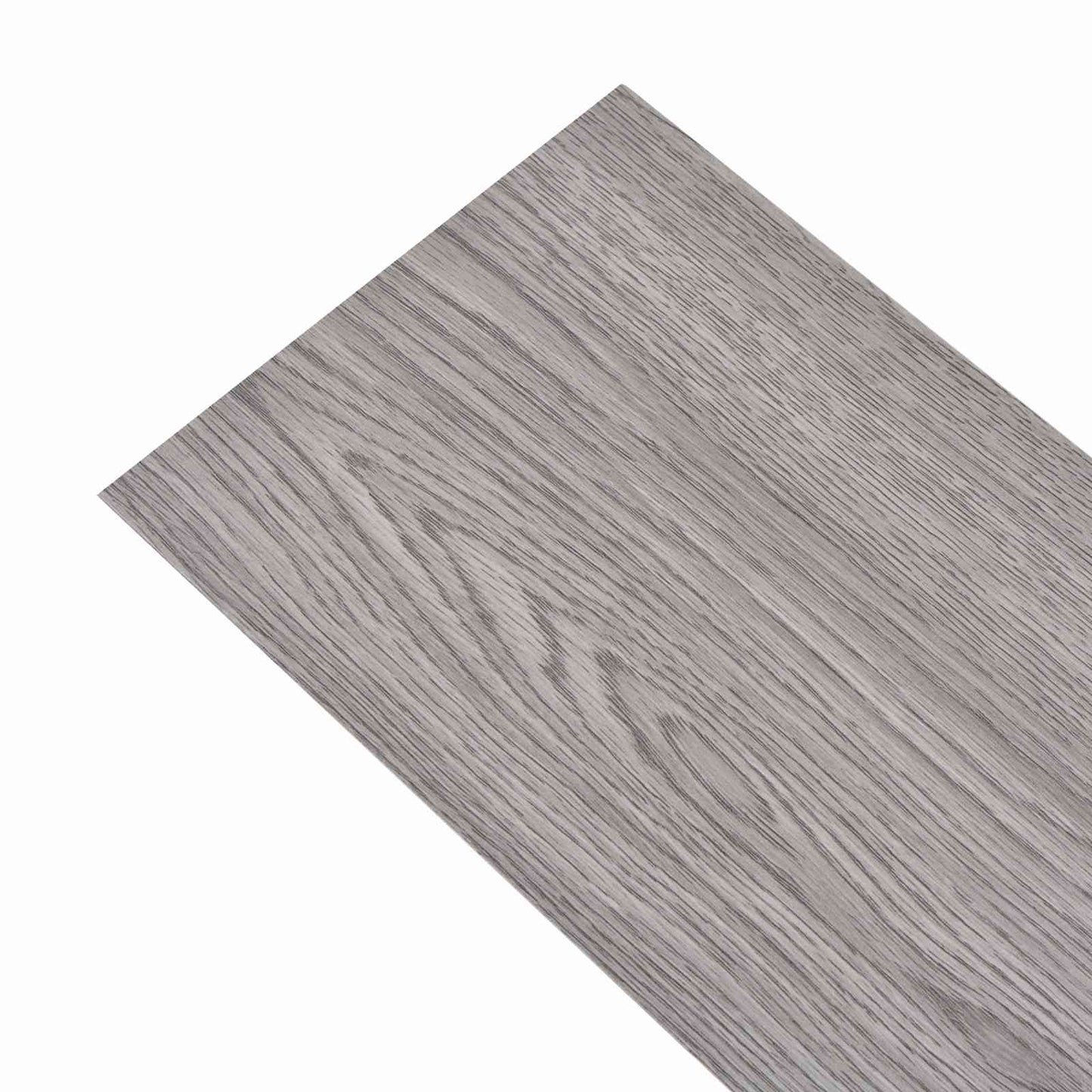 vidaXL Flooring Planks 18 pcs Dark Grey 2.51 m² PVC