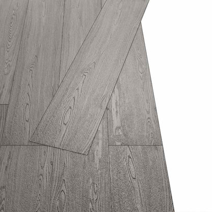vidaXL Flooring Planks 18 pcs Dark Grey 2.51 m² PVC