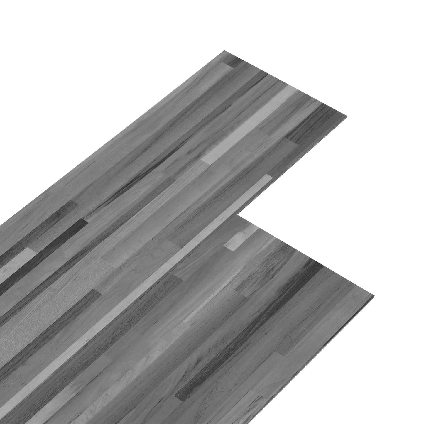 vidaXL Flooring Planks 2.51 m² 18 pcs PVC Striped grey