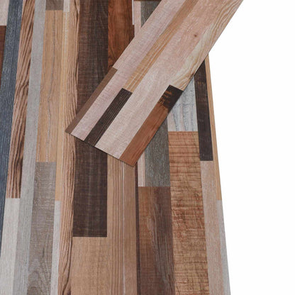 vidaXL Flooring Planks 18 pcs Multicolour 2.51 m² PVC