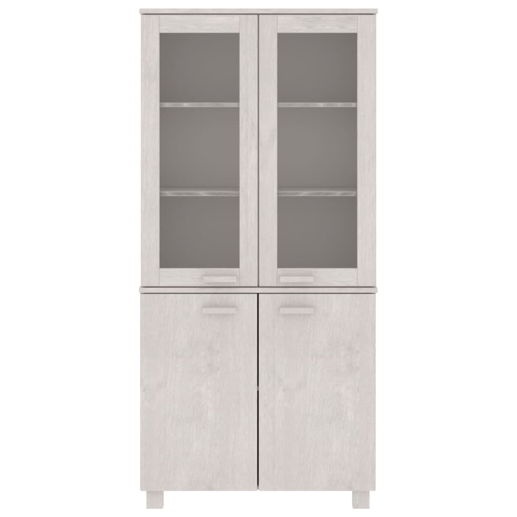vidaXL Highboard HAMAR Solid Wood Pine White