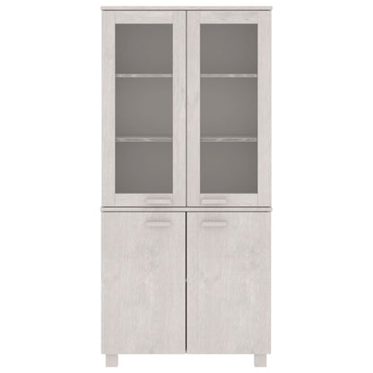 vidaXL Highboard HAMAR Solid Wood Pine White