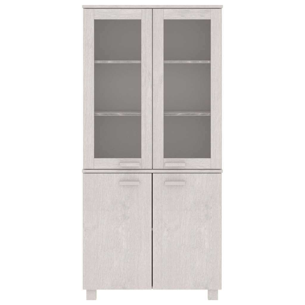 vidaXL Highboard "HAMAR" Solid Wood Pine White