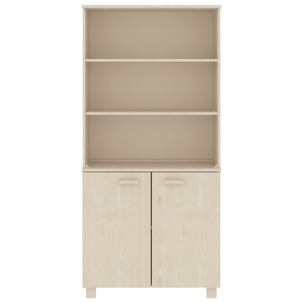 vidaXL Highboard HAMAR Solid Wood Pine Honey Brown