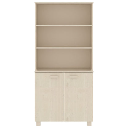 vidaXL Highboard HAMAR Solid Wood Pine Honey Brown