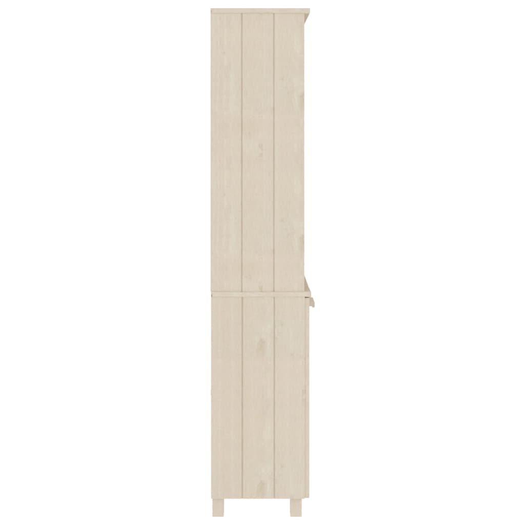 vidaXL Highboard HAMAR Solid Wood Pine Honey Brown