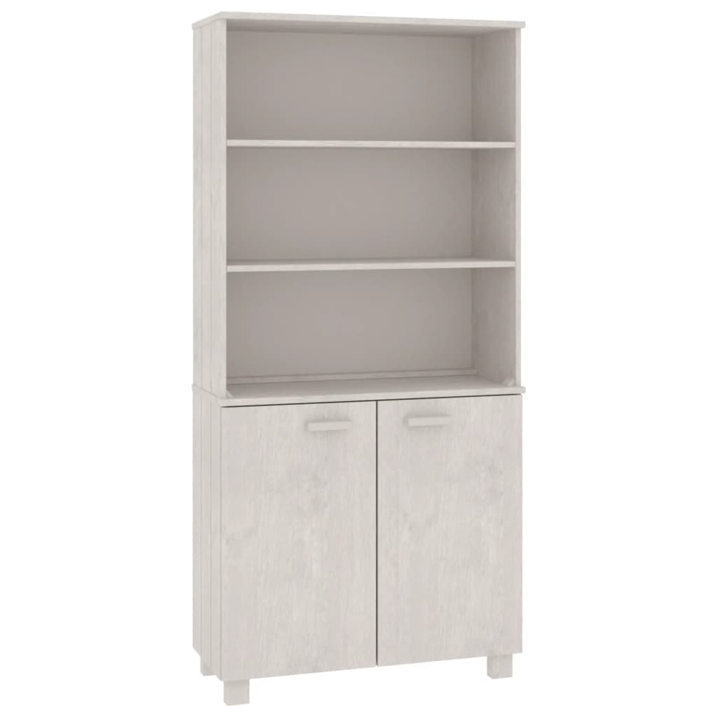 vidaXL Highboard HAMAR Solid Wood Pine White