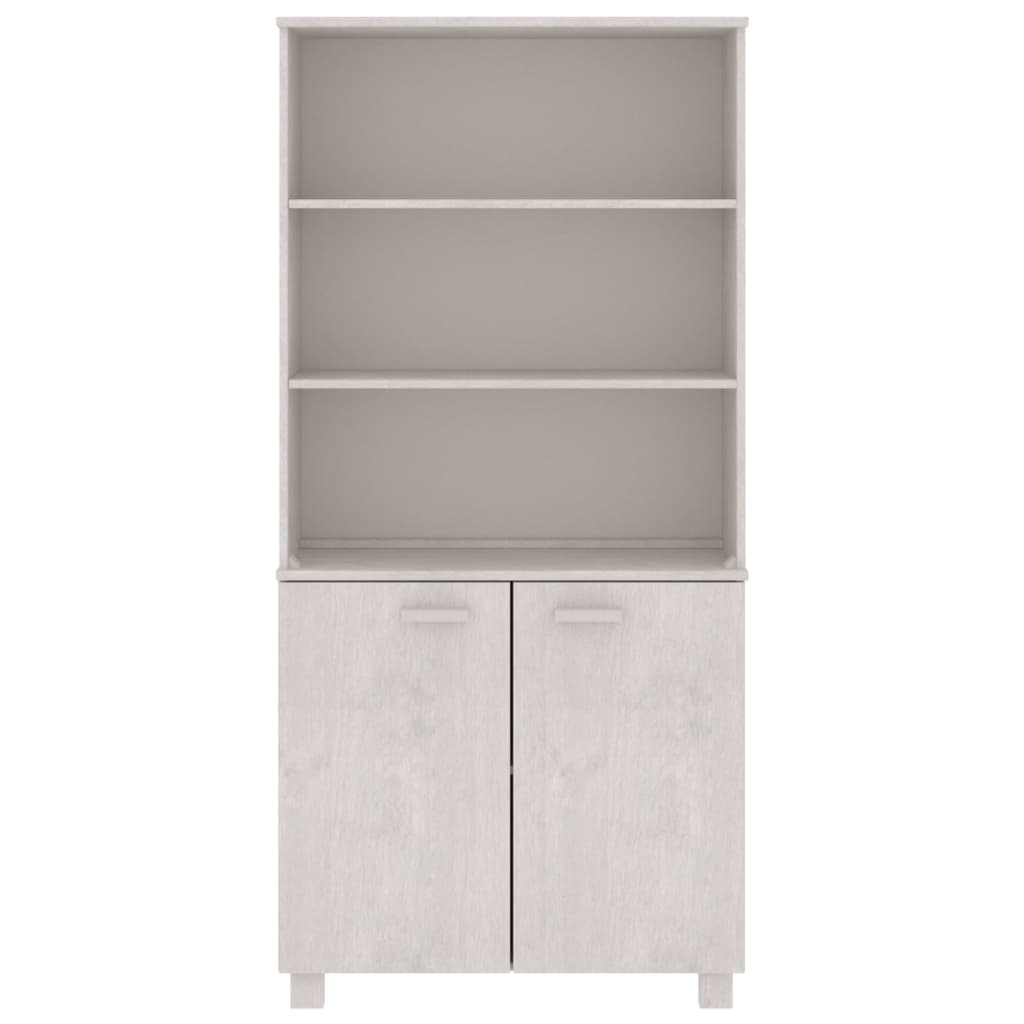 vidaXL Highboard HAMAR Solid Wood Pine White