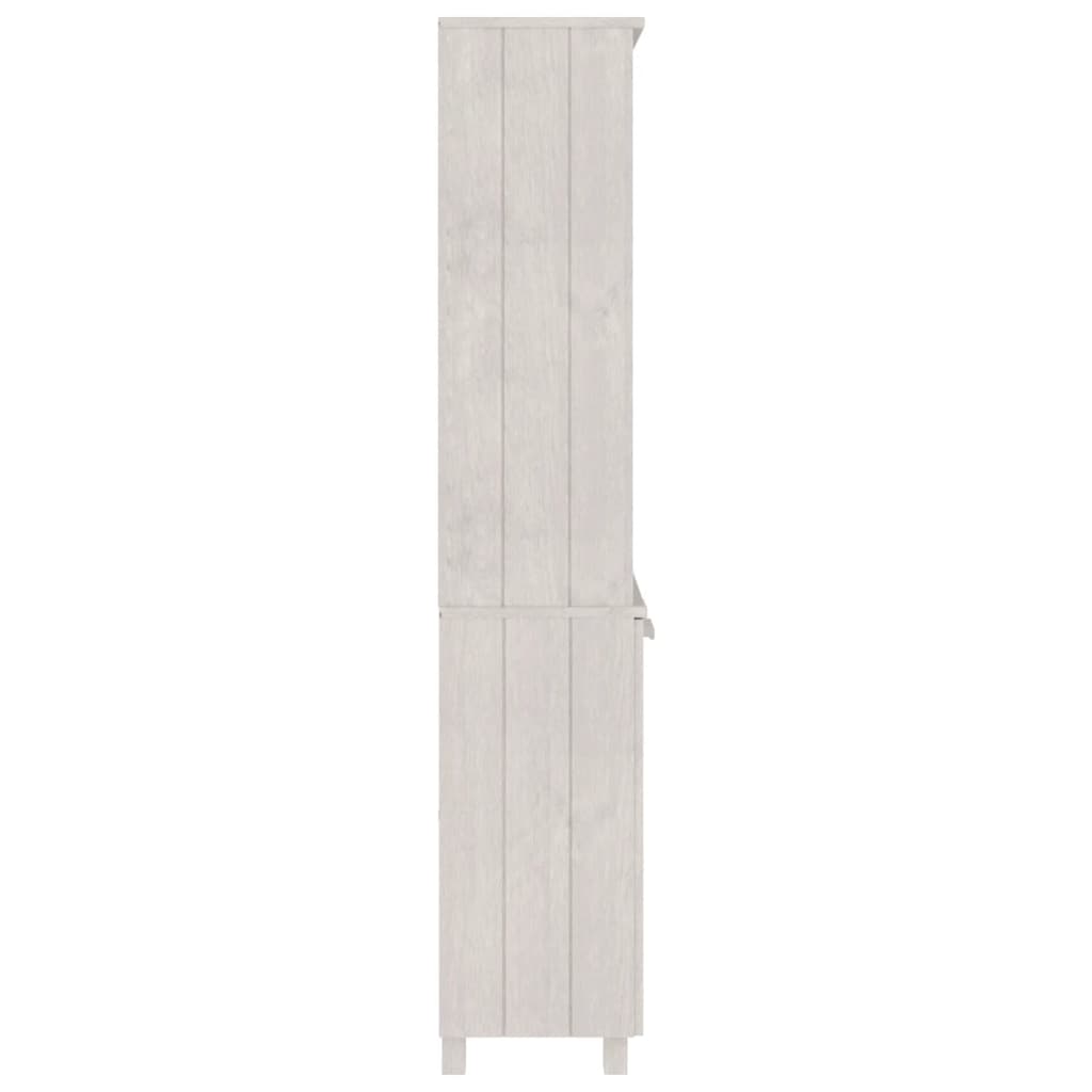 vidaXL Highboard HAMAR Solid Wood Pine White