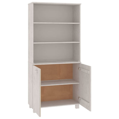 vidaXL Highboard HAMAR Solid Wood Pine White