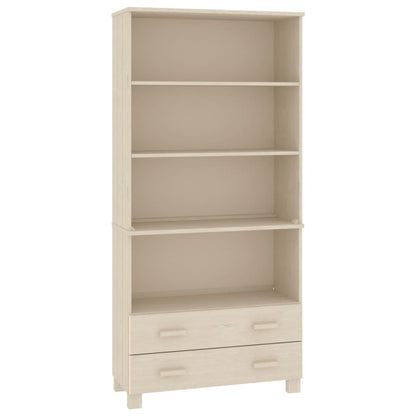 vidaXL Highboard |  Set of 2 | Honey brown | Solid pinewood | Large | Highboard