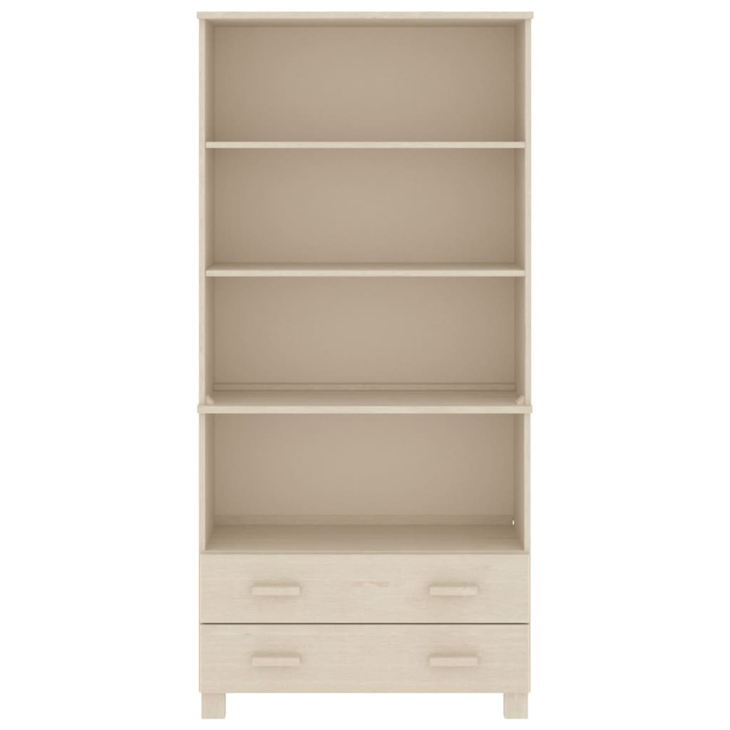 vidaXL Highboard |  Set of 2 | Honey brown | Solid pinewood | Large | Highboard