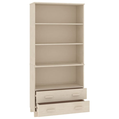 vidaXL Highboard |  Set of 2 | Honey brown | Solid pinewood | Large | Highboard