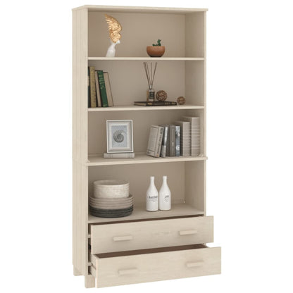vidaXL Highboard |  Set of 2 | Honey brown | Solid pinewood | Large | Highboard