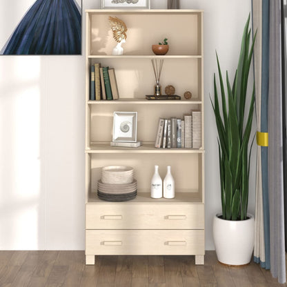 vidaXL Highboard |  Set of 2 | Honey brown | Solid pinewood | Large | Highboard