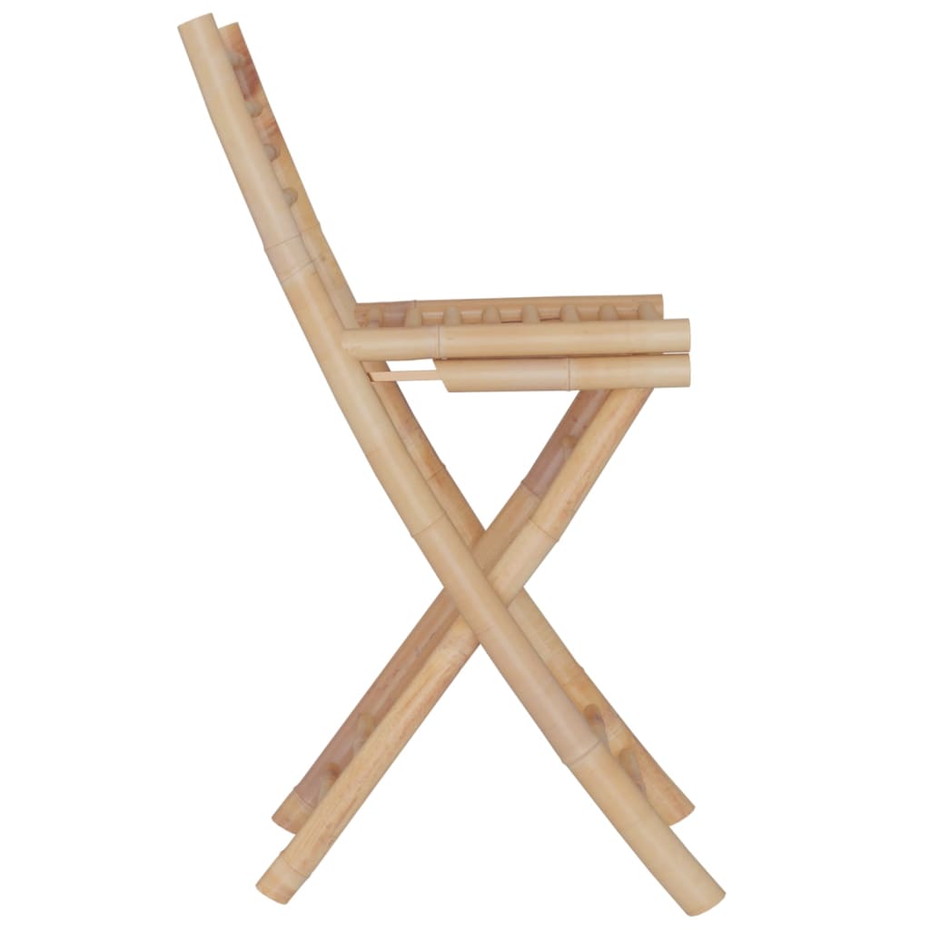 vidaXL Bar Set | Natural Bamboo | Bamboo, Woven Banana Leaves, Galvanized Steel