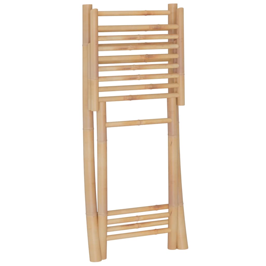 vidaXL Bar Set | Natural Bamboo | Bamboo, Woven Banana Leaves, Galvanized Steel