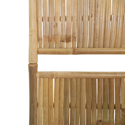 vidaXL 4-Panel Room Divider Bamboo 160x180 cm