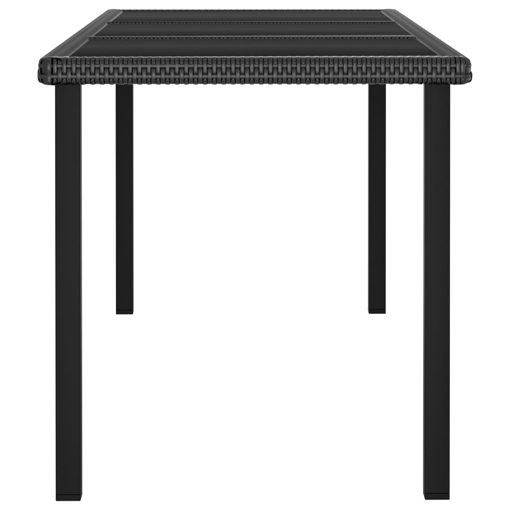 vidaXL Outdoor Dining Set | Black and Cream