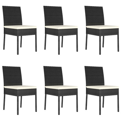 vidaXL Outdoor Dining Set | Black and Cream