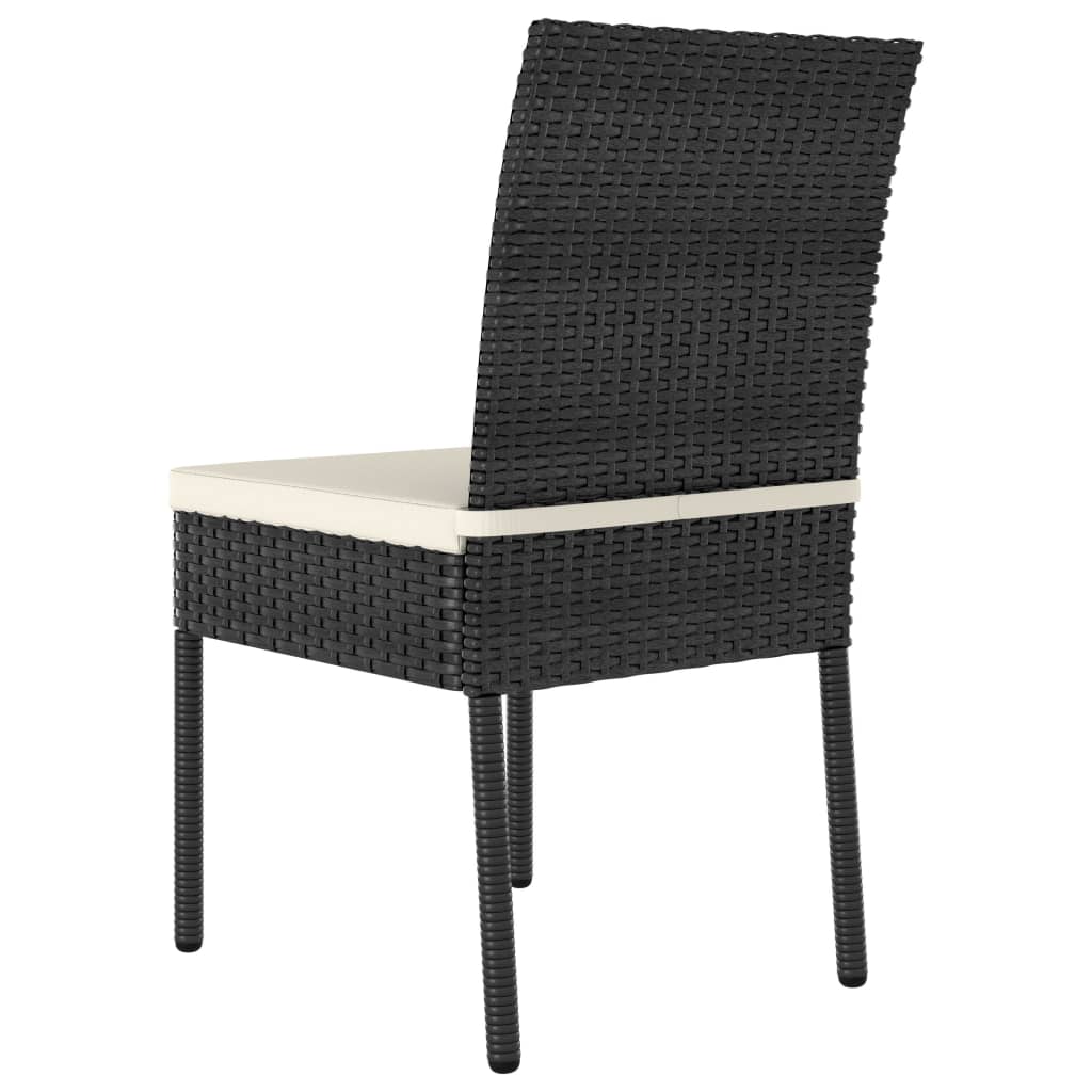 vidaXL Outdoor Dining Set | Black and Cream