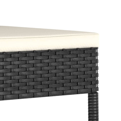vidaXL Outdoor Dining Set | Black and Cream