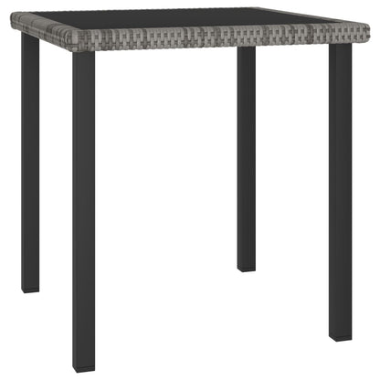 vidaXL Outdoor Dining Set | Grey and black