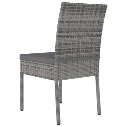 vidaXL Outdoor Dining Set | Grey and black