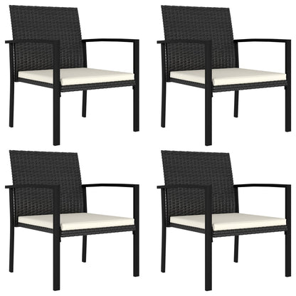 vidaXL Outdoor Dining Set | Black and Cream
