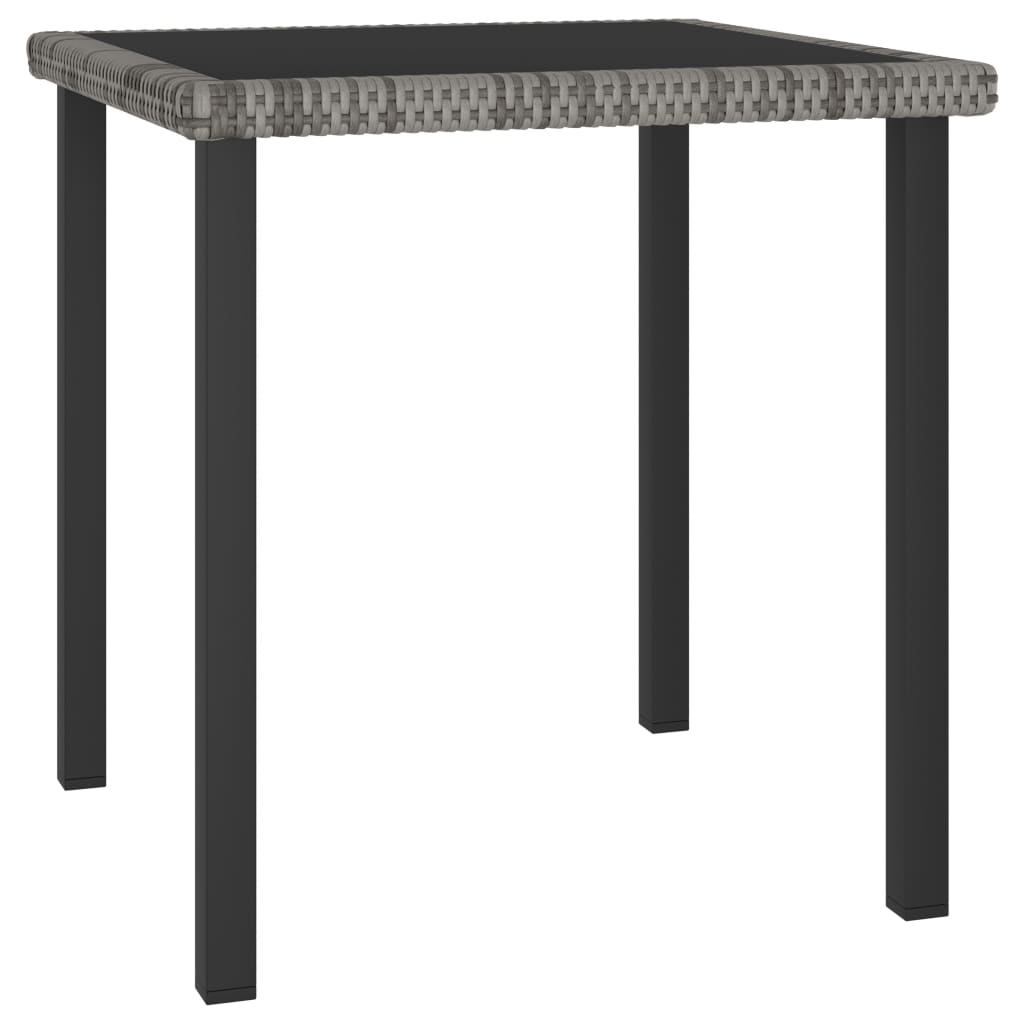 vidaXL Outdoor Dining Set | Grey and Black