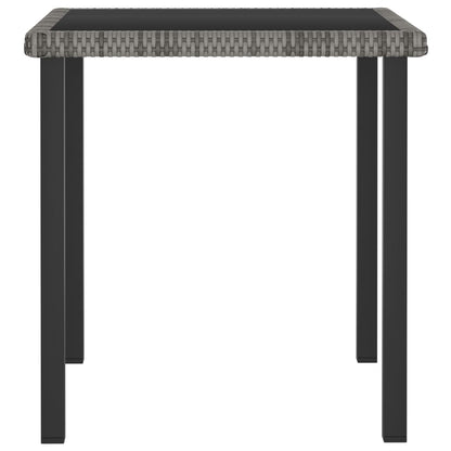 vidaXL Outdoor Dining Set | Grey and Black