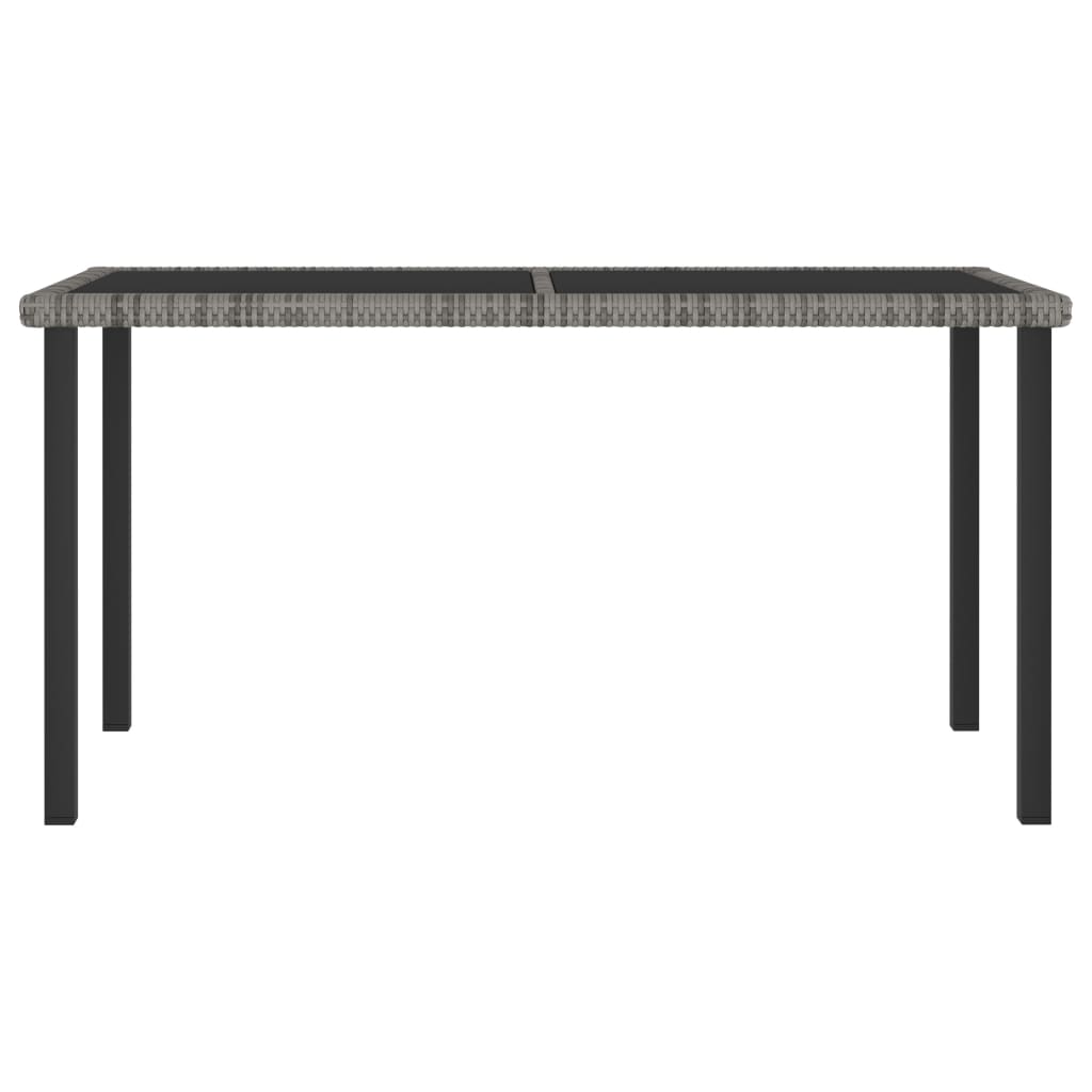vidaXL Outdoor Dining Set | Grey and Black