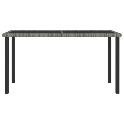 vidaXL Outdoor Dining Set | Grey and Black