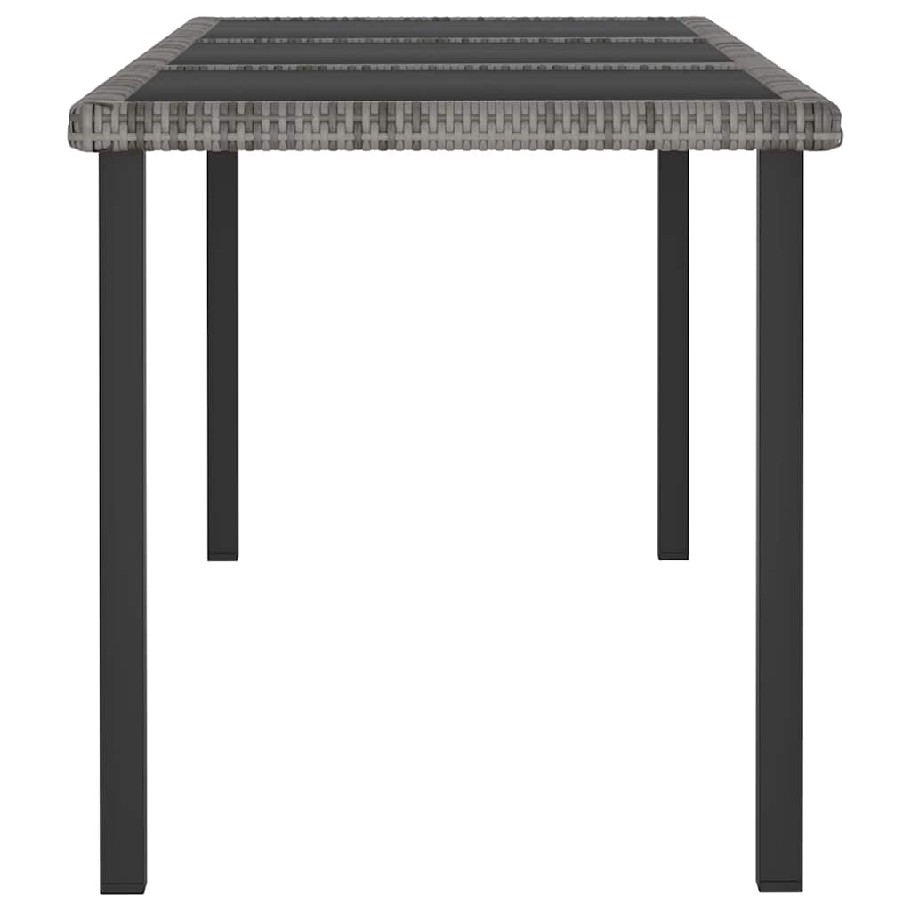 vidaXL Outdoor Dining Set | Grey and Black