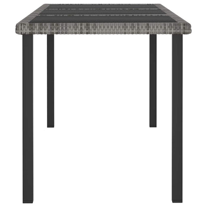 vidaXL Outdoor Dining Set | Grey and Black