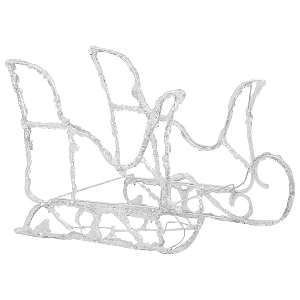 vidaXL Reindeers & Sleigh Christmas Decoration 320 LEDs Acrylic