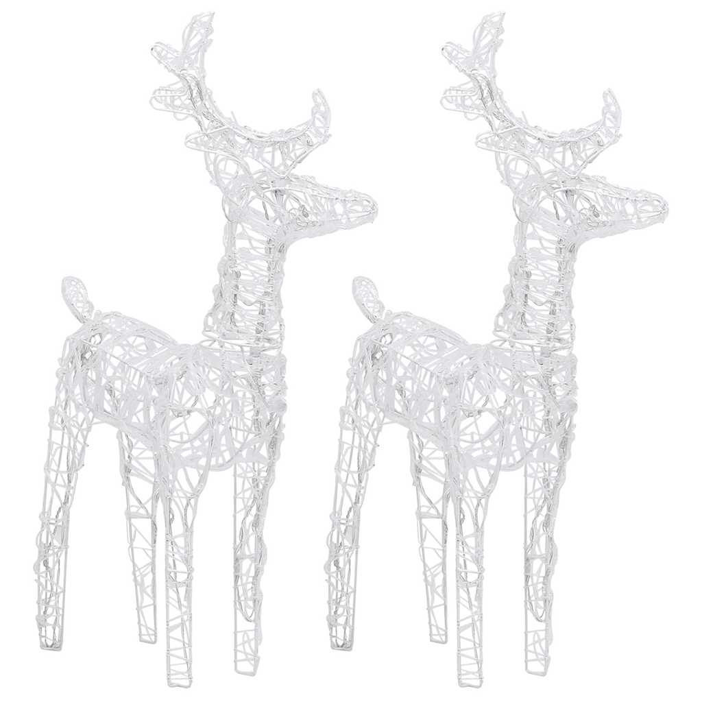 vidaXL Reindeers & Sleigh Christmas Decoration 320 LEDs Acrylic