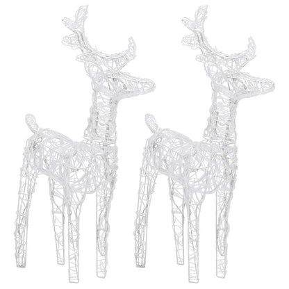 vidaXL Reindeers & Sleigh Christmas Decoration 320 LEDs Acrylic