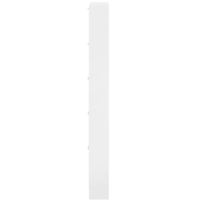 vidaXL Shoe Cabinet High Gloss White 59x17x169 cm Engineered Wood